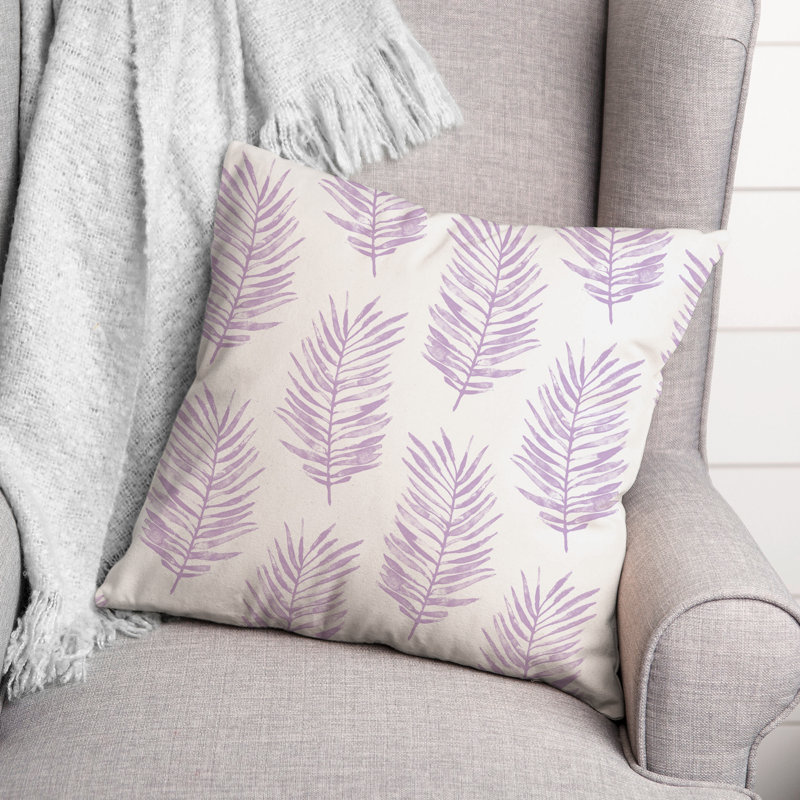  Coussin Fern, Mauve, 18 po x 18 po
