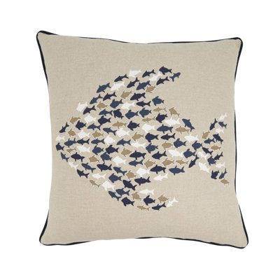 Whimsical School of Fish Pillow Cover