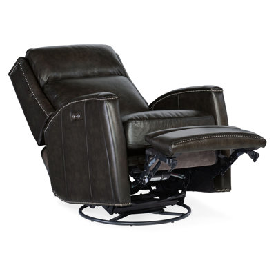 Dunsten Leather Swivel Recliner