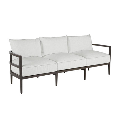 Santa Barbara 86.63" Wide Outdoor Patio Sofa with Cushions