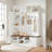 3-In-1 Hall Tree With 6 Hooks,  Storage Bench  Multiple Storage Space-812132038