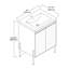 Ensemble de meuble-lavabo simple 24 po Lajerrica-87053324