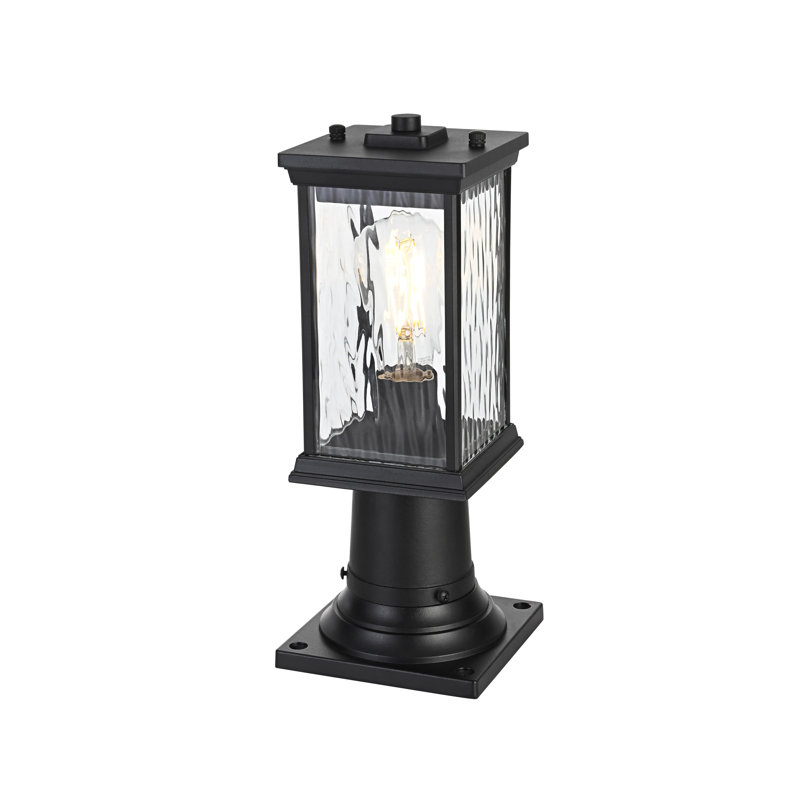 Lampadaire d'extérieur noir Durham