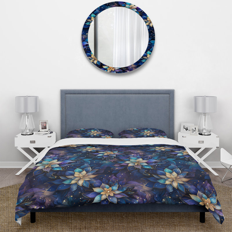 Ensemble de housse de couette Moroccan Dreamscape Boho, Housse de couette pour très grand lit et 2 très