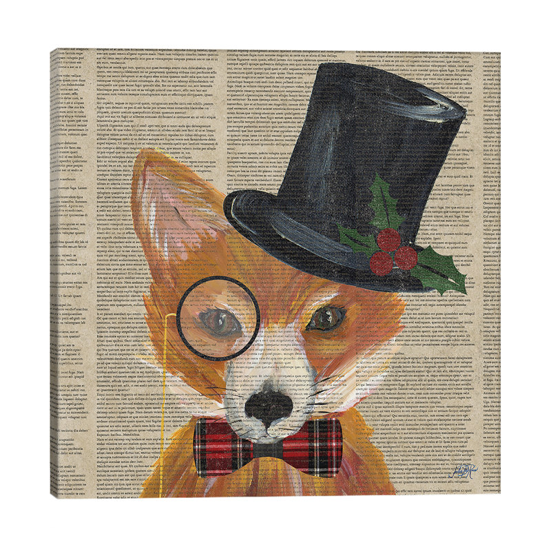 Holiday Animals III by Julie Derice - Wrapped Canvas Painting, 66.04 cm H x 66.04 cm W x 1.91 cm D