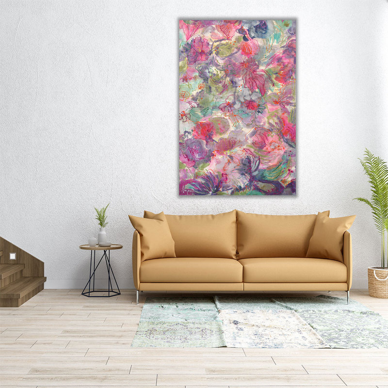 «Promise Me a Rose Garden III», reproduction d'art sur toile, H 48 po x l 32 po