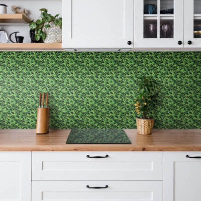 Ashantia 30 x 30 cm PVC Tile in Green
