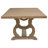 Keeter 104-Inch Extendable Dining Table with Removable Leaf and Double Pedestal Base, Barley Brown-912092060
