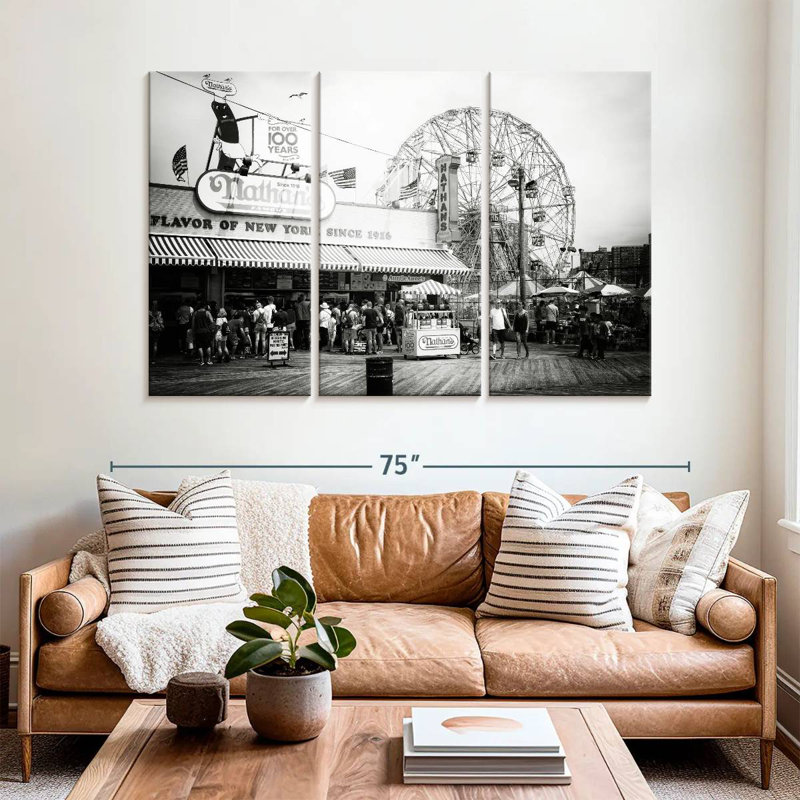 Sireci Boardwalk Coney Island, 42" H x 65" W