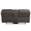 Microfibre grise inclinable, structure en bois massif et en contreplaqué, rembourrage en mousse sur les ressorts ensachés, rembourrage de 32 po de hauteur entièrement inclinée, profondeur d'assise de 24 po