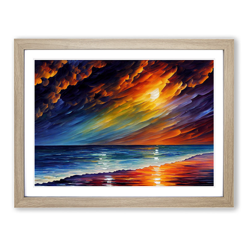 Dazzling Ocean Beach Vol.3 - Framed Print, Oak Framed, 34cm H x 46cm W x 2cm D