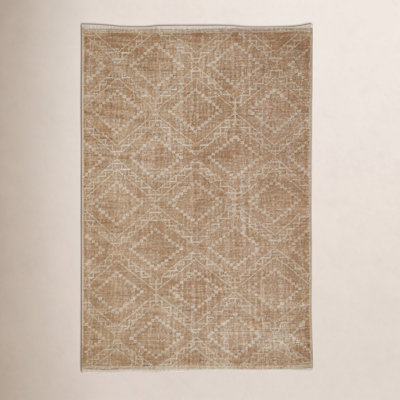 Alfreda Hand-Knotted Geometric Wool Rug