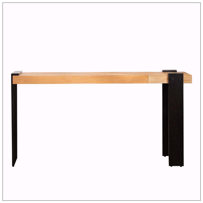 60"Console Table with Engineered Wood Top