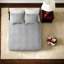 Courtepointe réversible en coton gris Premium Premium
