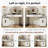 Modern Vanity Table With Tempered Glass Top, Adjustable Height Legs, And Round Mirror