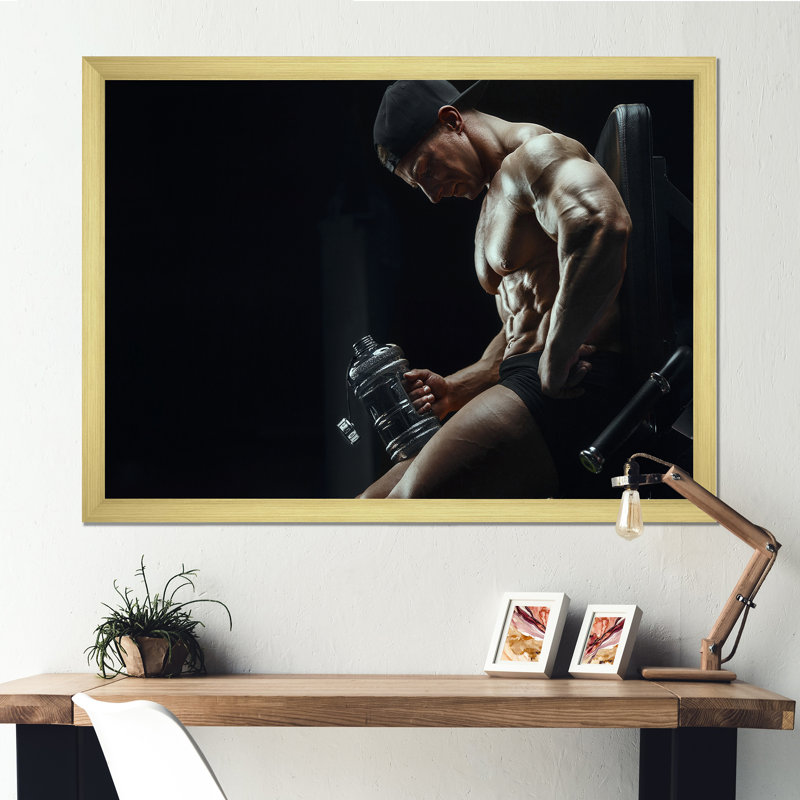 Cambell - salon d'art aérobique et de musculation_106249, Impression dorée sur toile encadrée, H 12 po x l 20 po x P 1 po