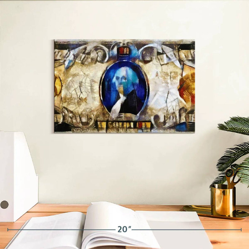 Kerner Abstract Money Bill, 8" H x 12" W
