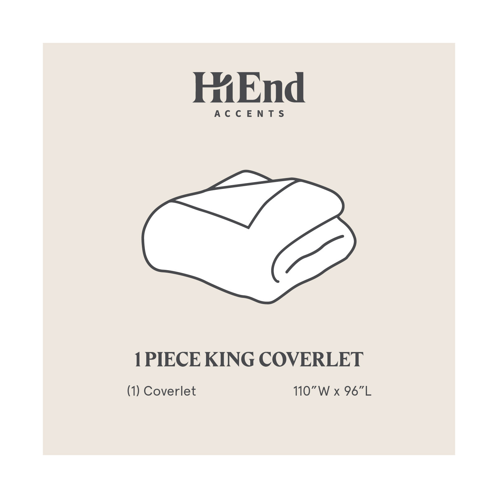  Stonewashed Cotton Canvas Solid Color Timeless Basic Rustic Chic Coverlet, Natural, King