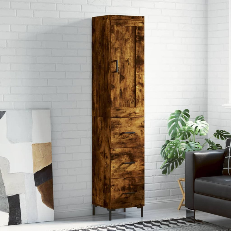 34.5cm Sideboard, Smoked Oak