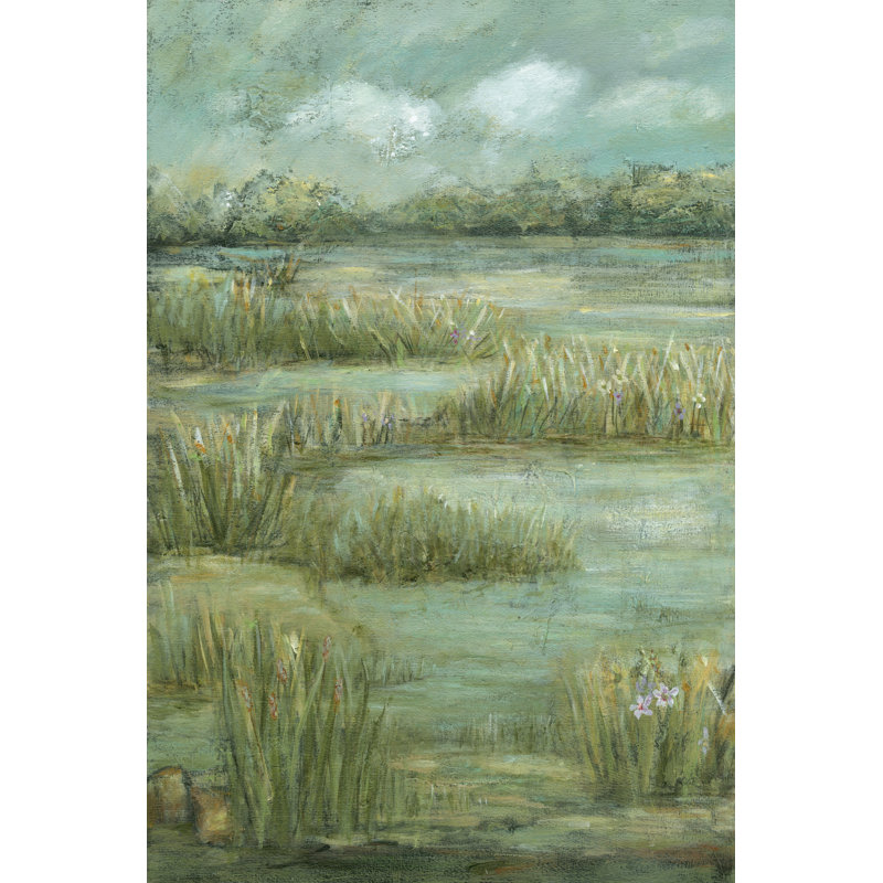 Green Meadows I by Vision Studio - Wrapped Canvas Print,  46cm H  x  30cm W  