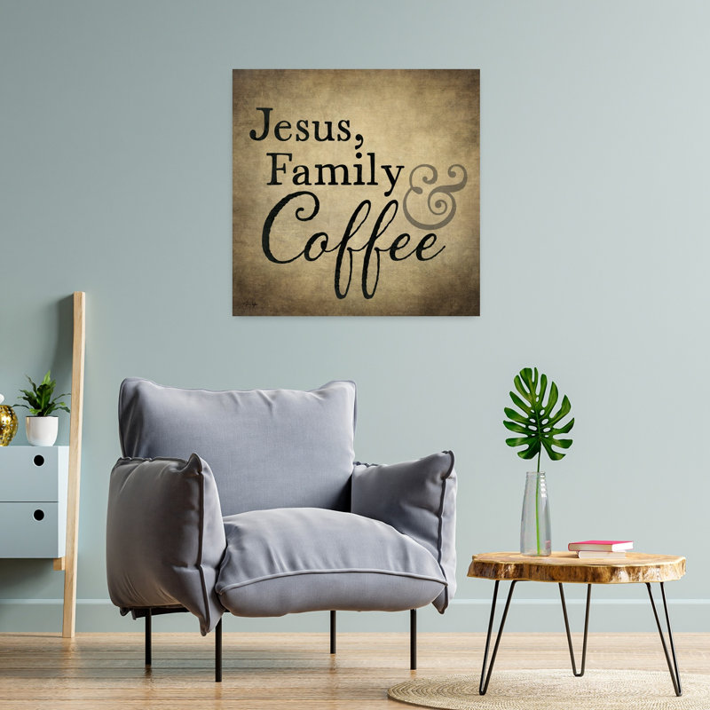 «Jesus Family Coffee», art contemporain fantaisiste, H 24 po x l 24 po