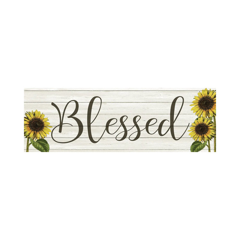 Sunflower Blessed by Kimberly Allen - Wrapped Canvas Panoramic Print
