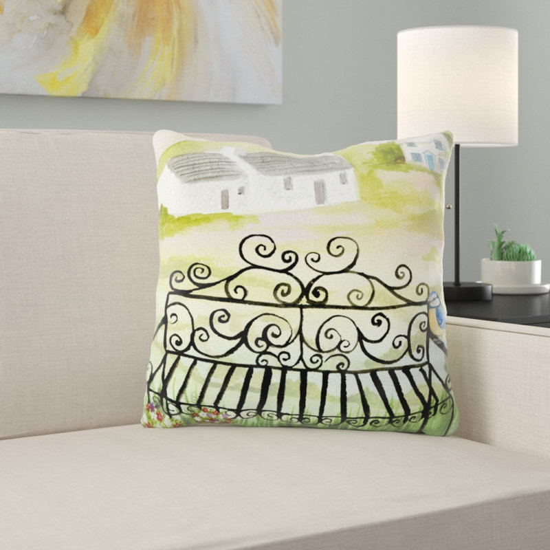 Housse et insert de coussin carré Paschall, Microsuède, Intérieur