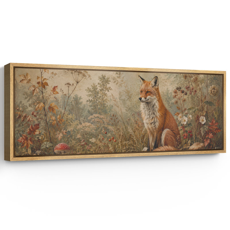 Rustic Fox Forest, H 20 po x l 60 po x P 1,5 po, Naturel