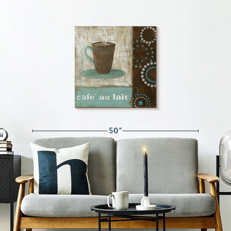 Yarlin Rustic Cafe Au Lait, 24" H x 24" W
