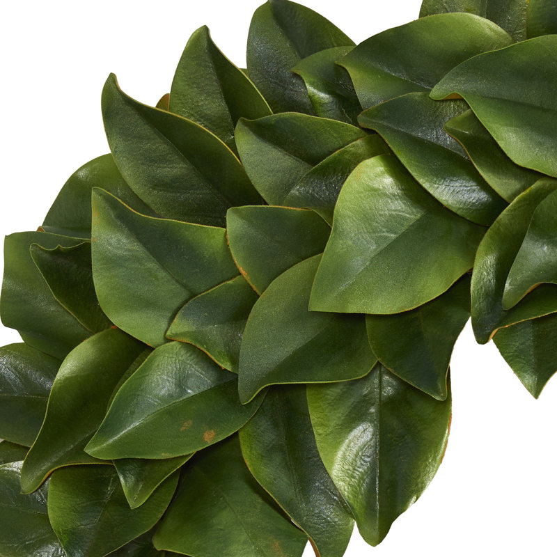 Faux Magnolia Polyester 30'' Wreath