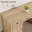 60" Fluted Home Office Desk with Charging Station, Modern Executive Computer Desk with File Cabinet-351799629