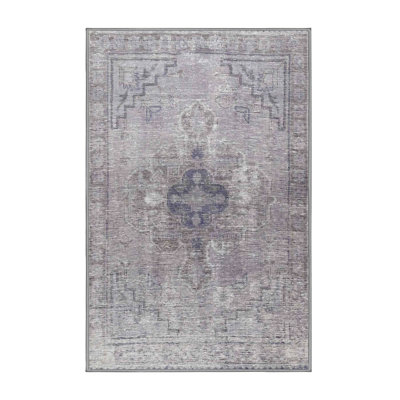 Tapis gris/beige traditionnel Osbourn