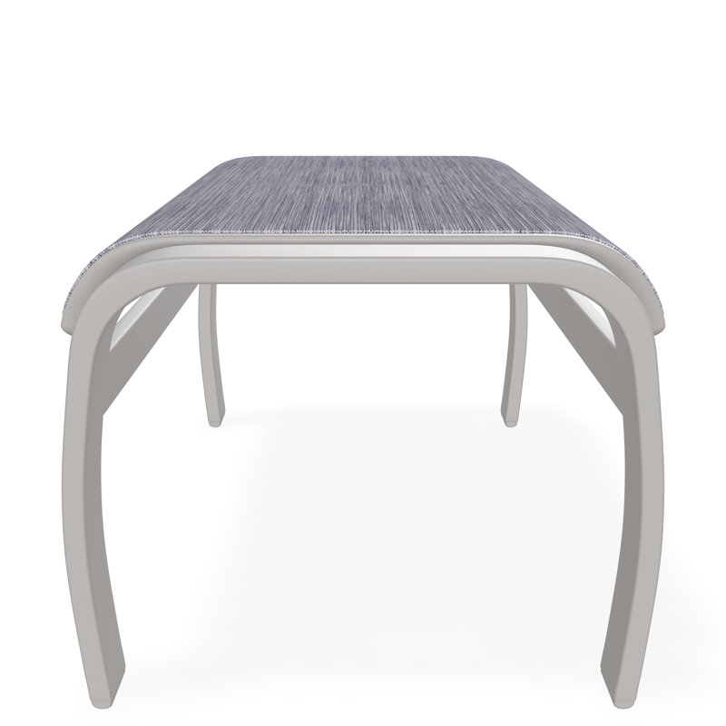 Belle Isle Sling Aluminum Frame Ottoman, Warm Gray, Brooks
