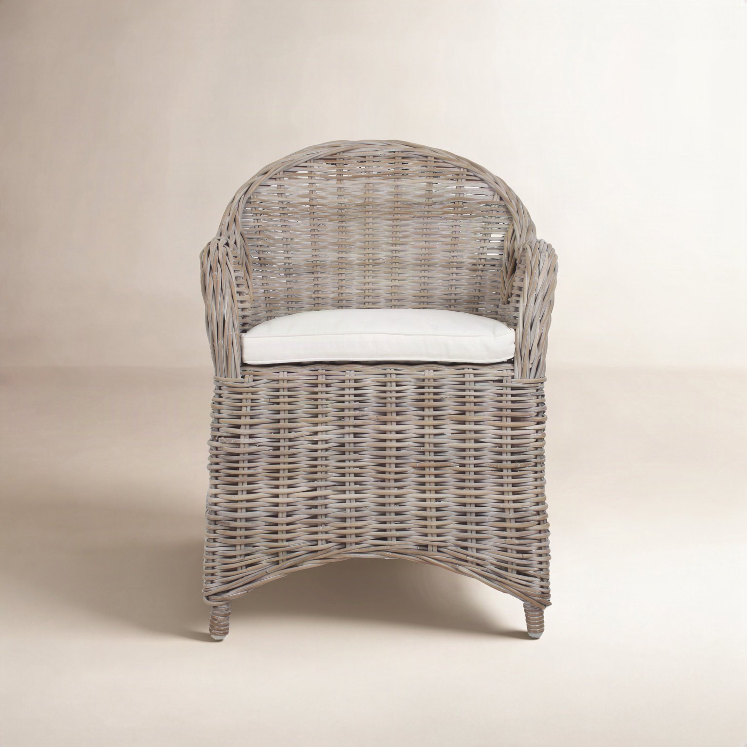 Attina Upholstered Armchair, Gray