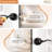 Privacy Door Lever with Round Rosette Keyless Lock-43663588