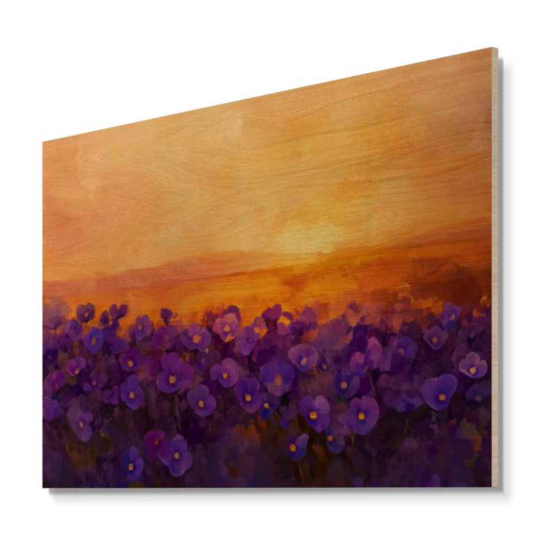 Muldowney II - art mural botanique en bois, H 30 po x l 40 po, Rectangulaire
