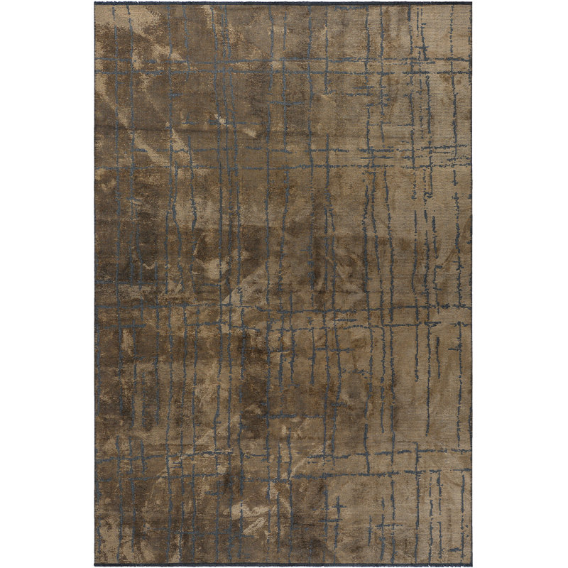 Tapis brun / noir Rapture, Rectangle 7 pi 10 po x 9 pi 10 po