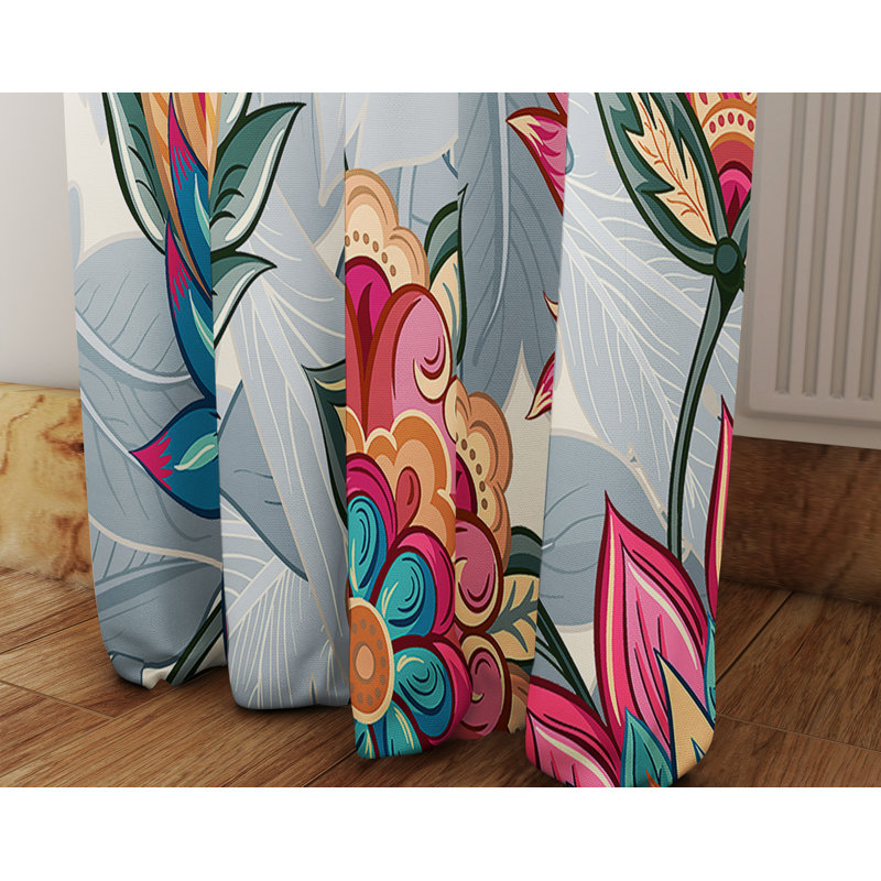 Semi Sheer Curtain Panel Pair, 40" W x 52" L