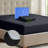 100% Viscose from Bamboo Fitted Sheet Only, 300 Thread Count, Extra Deep Pocket, Elastic with 4 Corner Straps, Cooling & Breathable, Bedding Sheets for Hot Sleepers - Gift-Ready Packaging (Black)-111683278-111683280