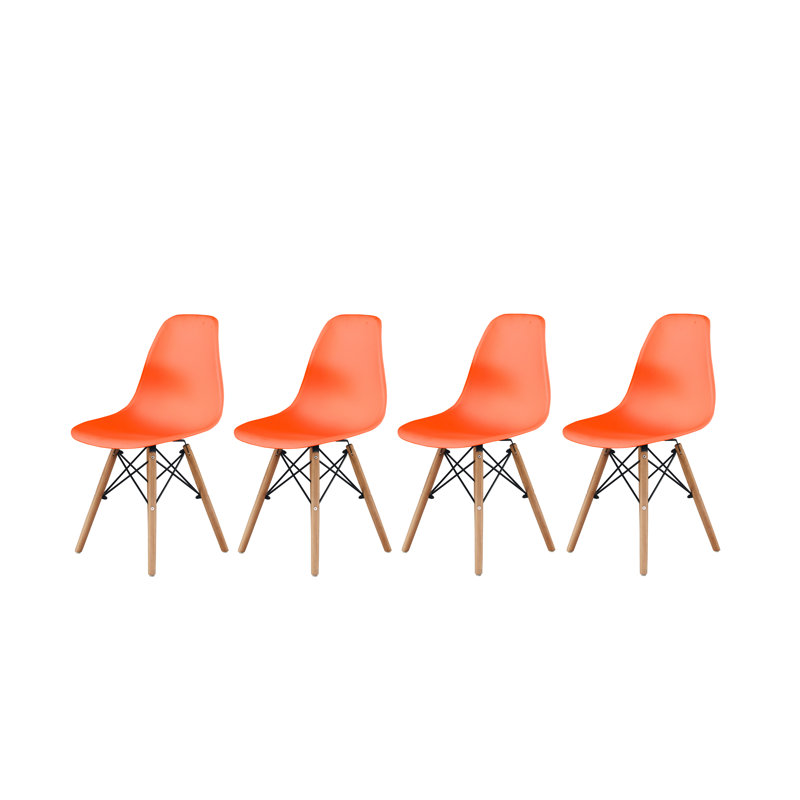 Chaise d'appoint Baranowski, Orange / noir, 4