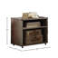 Table de chevet rectangulaire en aluminium Annessia