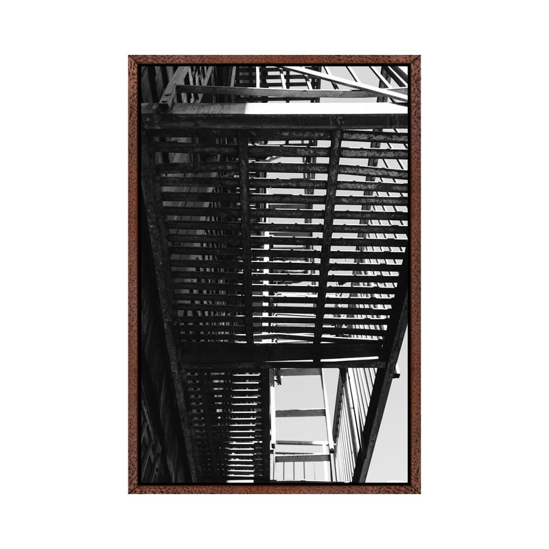 San Francisco XV by Bethany Young - Print on Canvas, 101.6cm H x 66.04cm W x 3.81cm D, Classic Brown Wood Framed