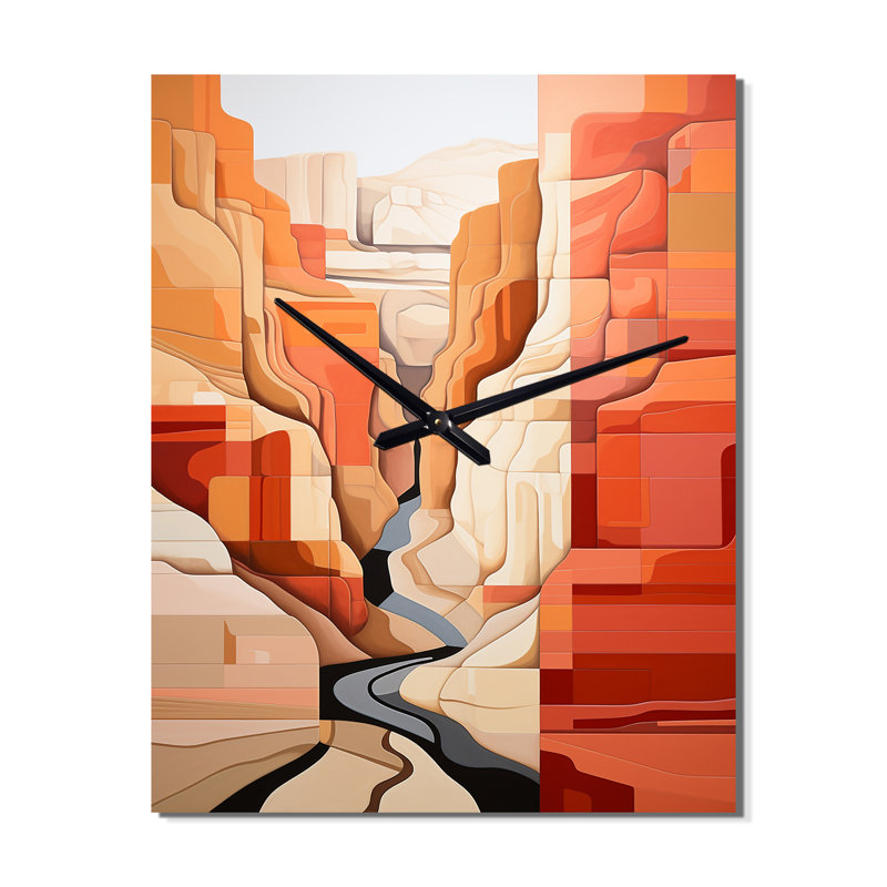 Abstract Canyon Desert Storm - Horloges murales Canyon, Petit