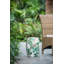 Tabouret de jardin en céramique à motif jungle