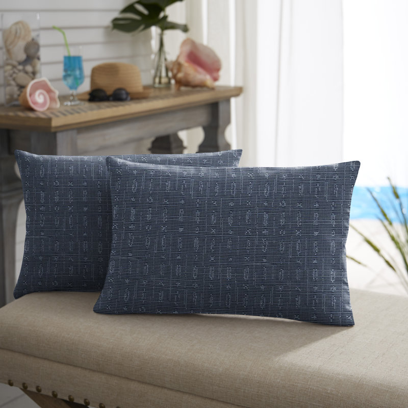Housse et insert de coussin rectangulaire intérieur / extérieur Davant Sunbrella®, 12 po x 24 po