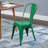 Metal Indoor-Outdoor Chairs Distressed Style Kitchen Dining Chairs Stackable Side Chairs With Back Set Of 4-563561066