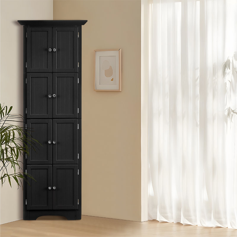 Linen Cabinet, Black