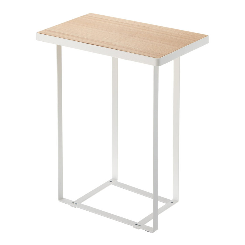 Table de bout Yamazaki Home Classic Home Organisers, Blanc / Beige