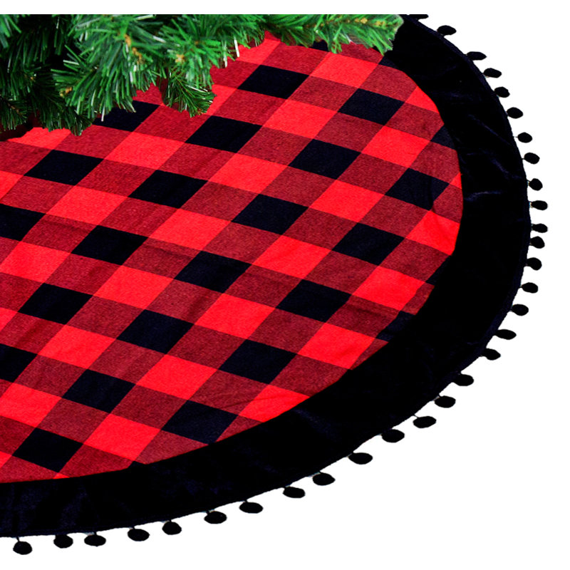 Plaid Velvet Tree Skirt