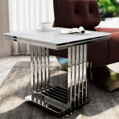 Table de bout en verre 24 po